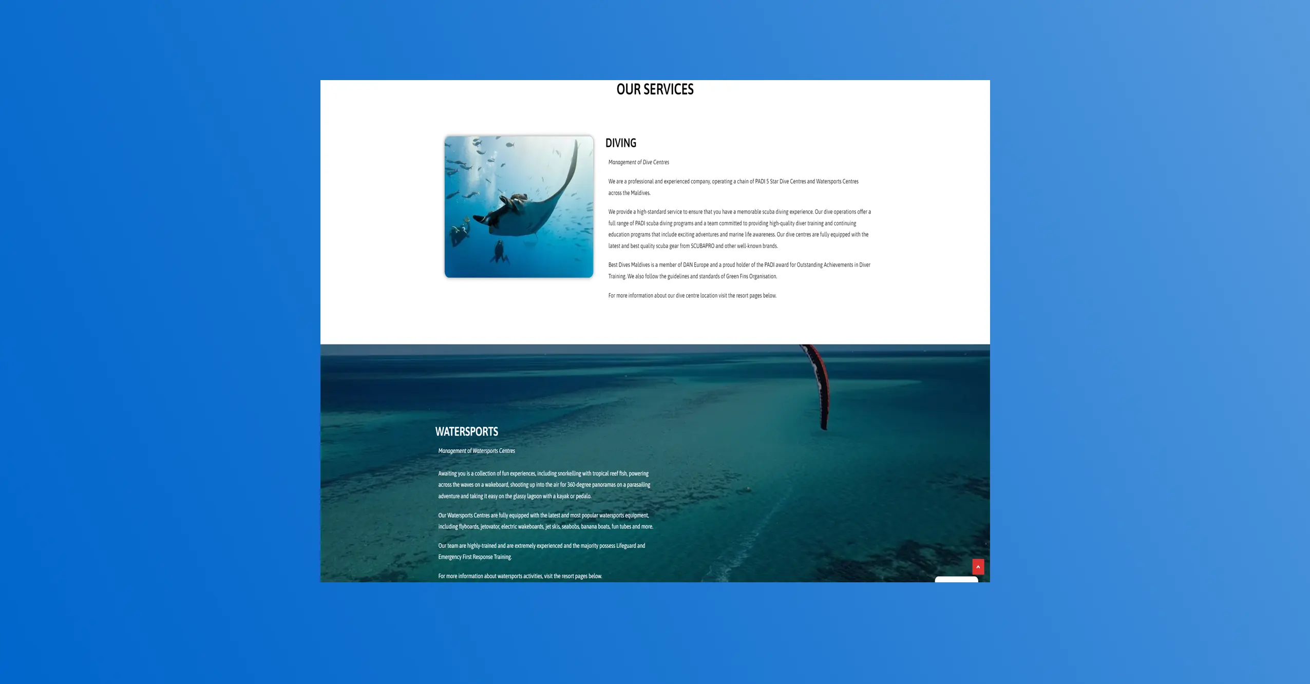 Best Dives Section des activités - diapositive 2 of 5