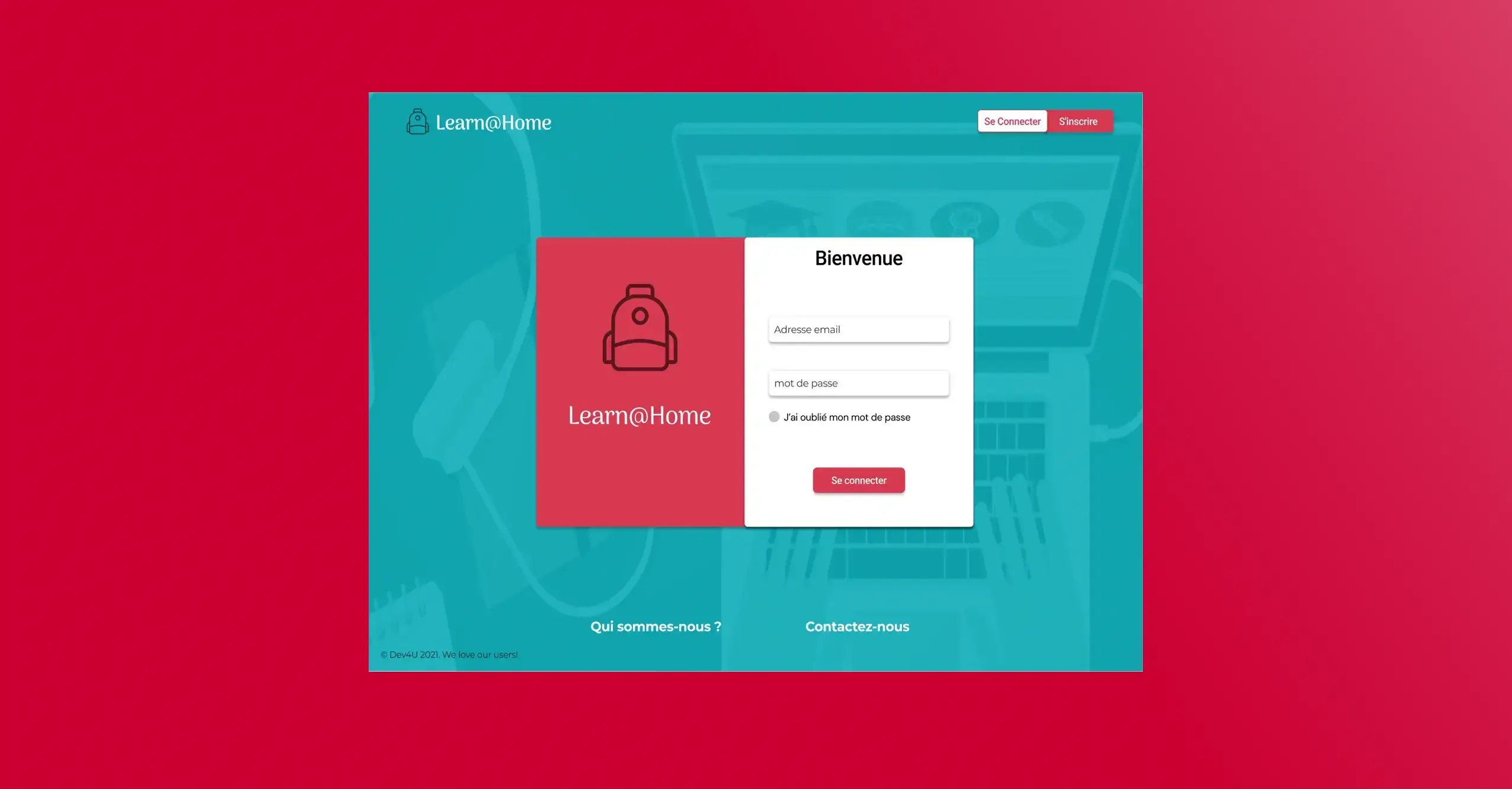 Page de connexion  - diapositive 1 de 7
