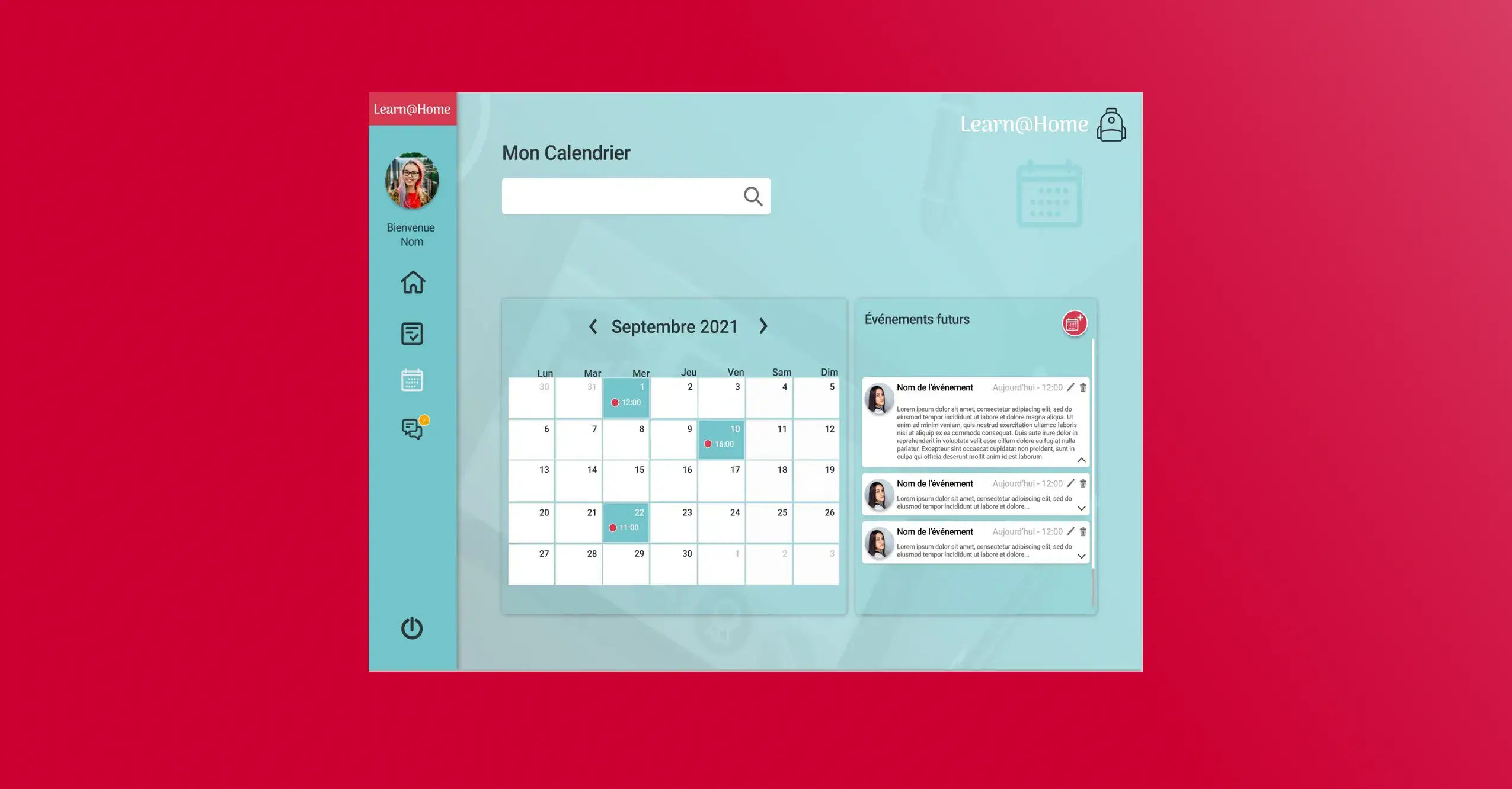 Calendrier - diapositive 4 de 7