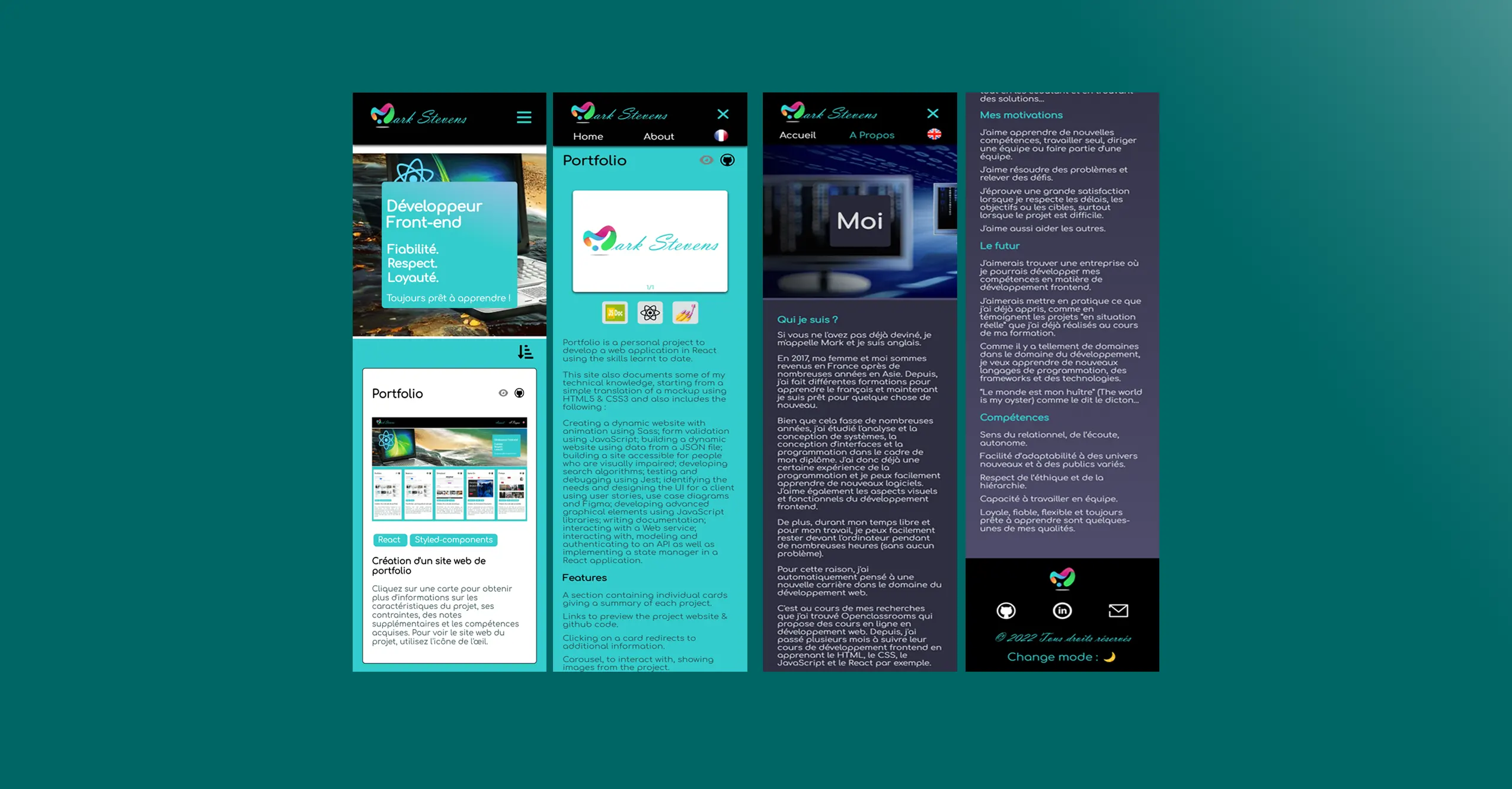 Vue mobile - mode jour et nuit - diapositive 7 de 7