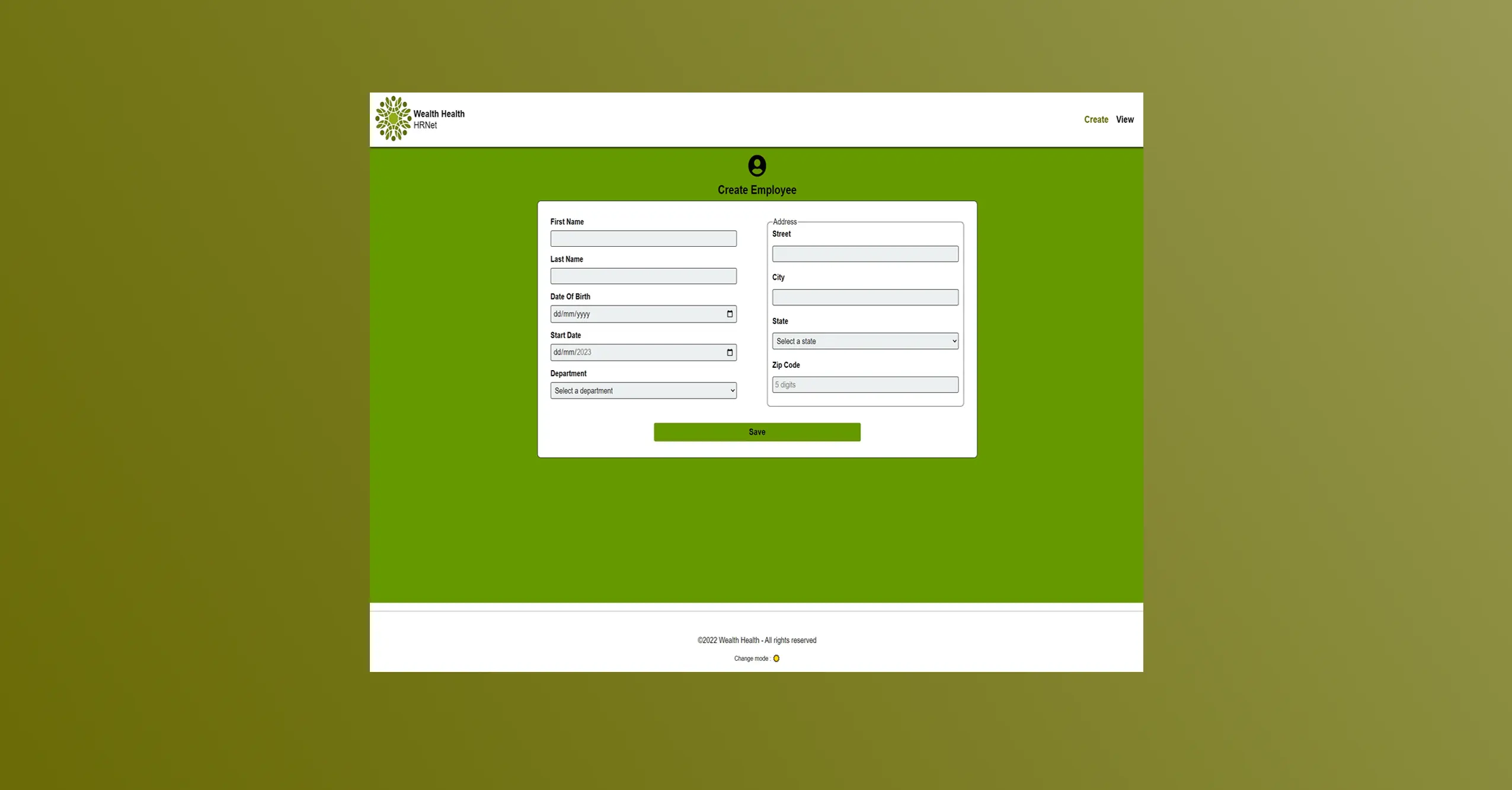 Créer une page pour les employés - diapositive 1 de 6