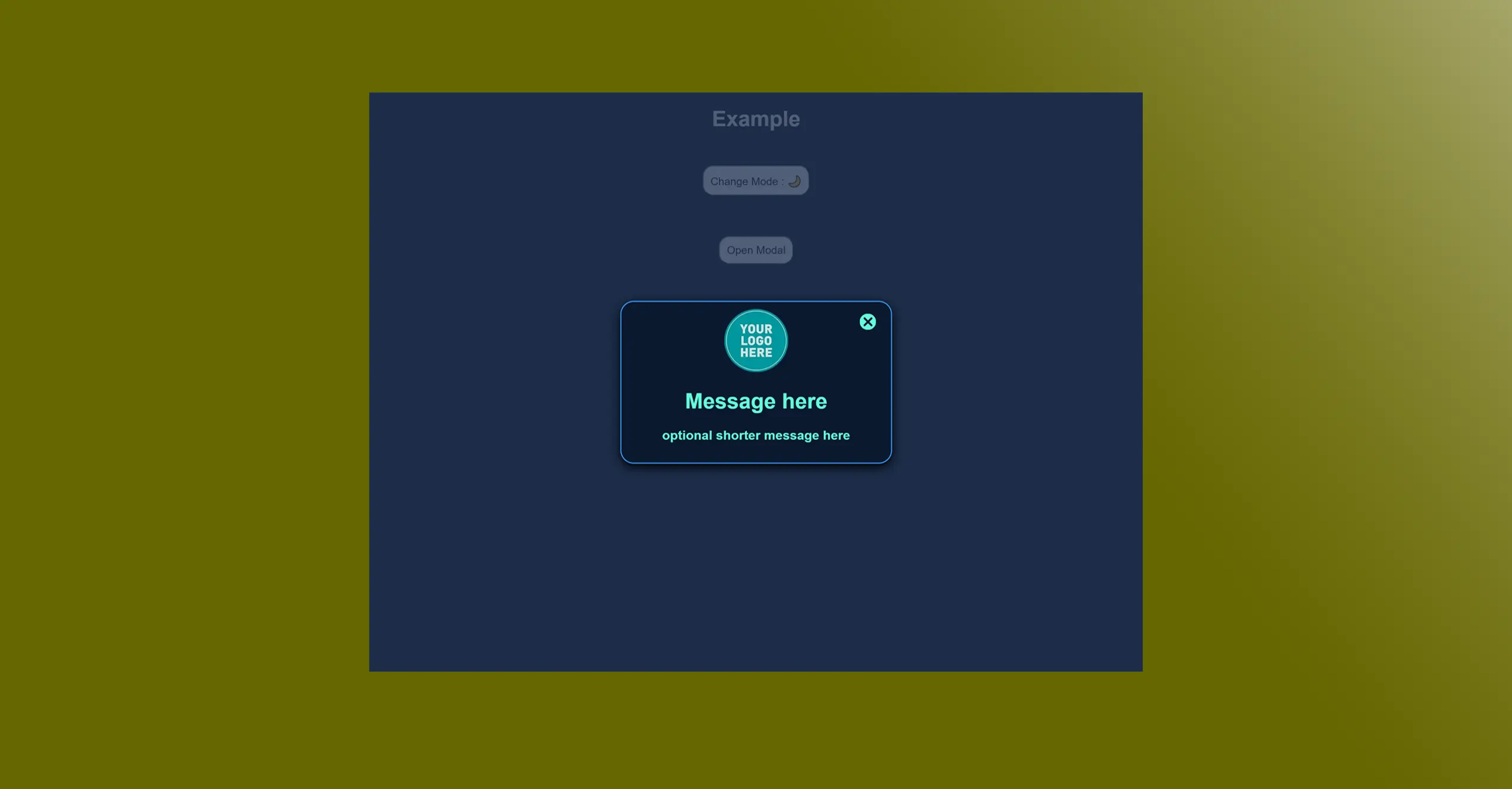 Modal - Mode nuit - diapositive 5 de 5